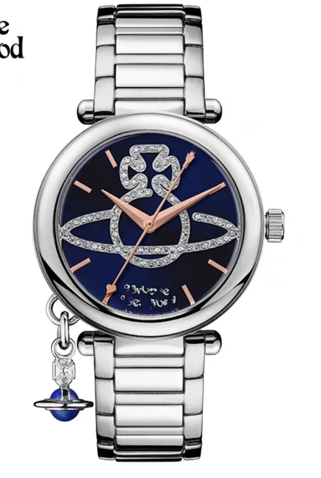 Vivienne Westwood Watches Quartz watch with orb-logo dial, date window and metal link bracelet product detail image 22