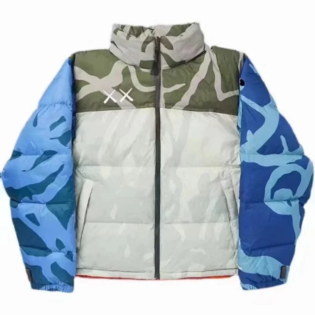 The North Face Down Jackets 1996 color-block puffer jacket product detail image 7