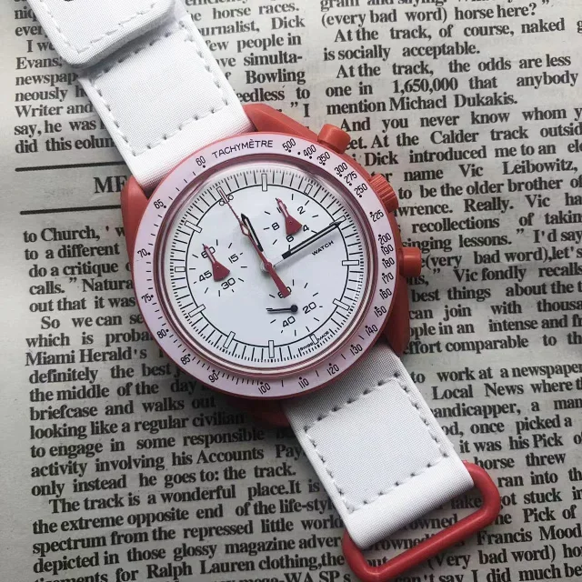Omega MoonSwatch Mission on Earthphase and Earth chronograph watches product detail image 10