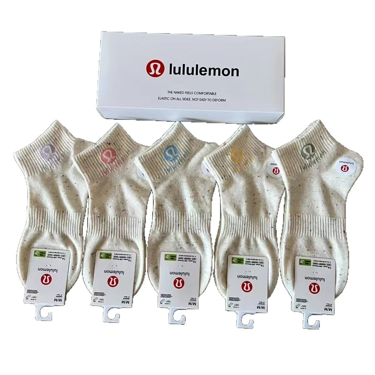lululemon Socks 5-Pair Logo Ankle image 5