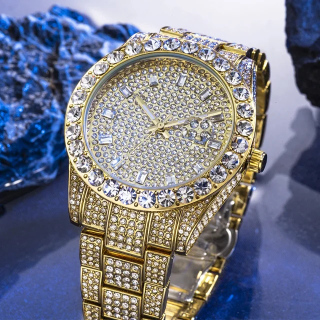 Missfox Watches Crystal-Embellished Quartz Watch with Date Display product detail image 3