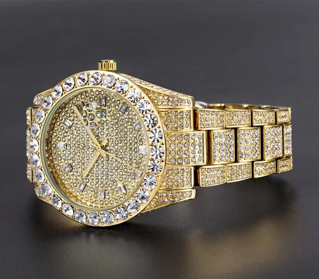 Missfox Watches Crystal-Embellished Quartz Watch with Date Display product detail image 4