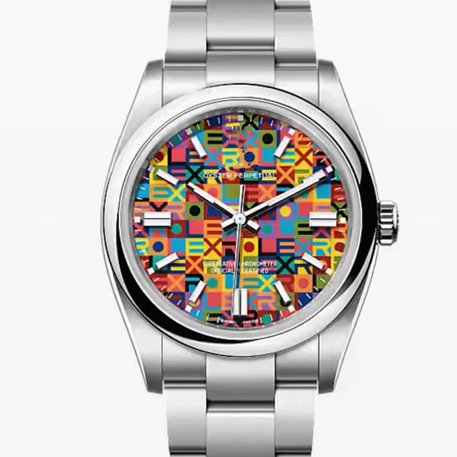Rolex Colorful Dial Mechanical Watch product detail image 2