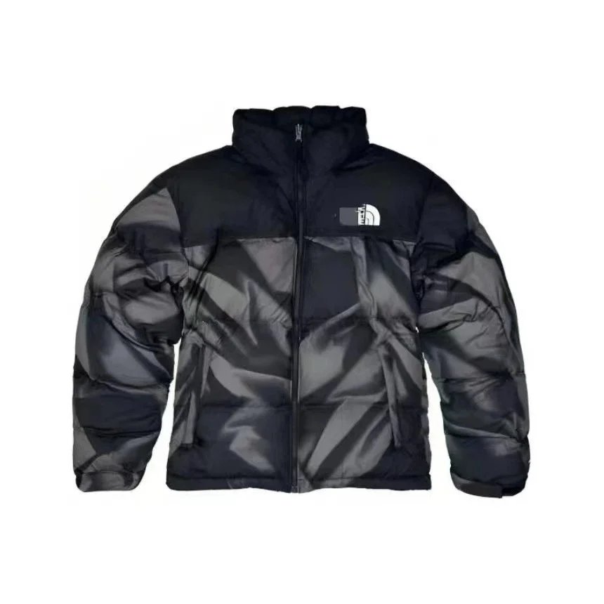 The North Face Down Jackets 1996 color-block puffer jacket — Black Maple Leaf