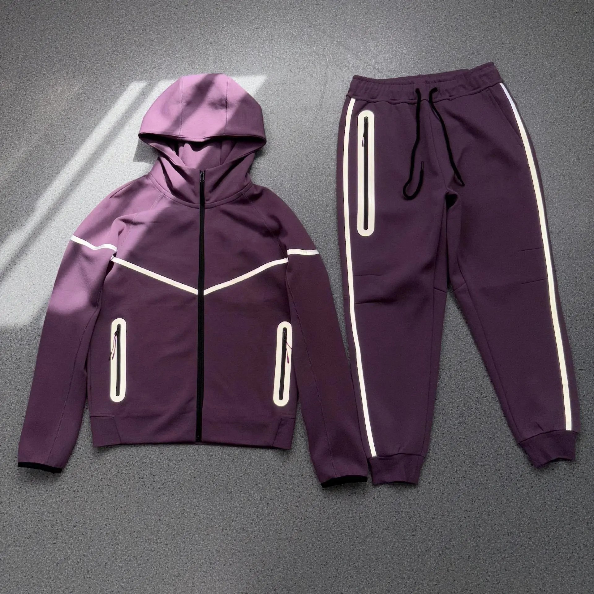 紫色反光套装