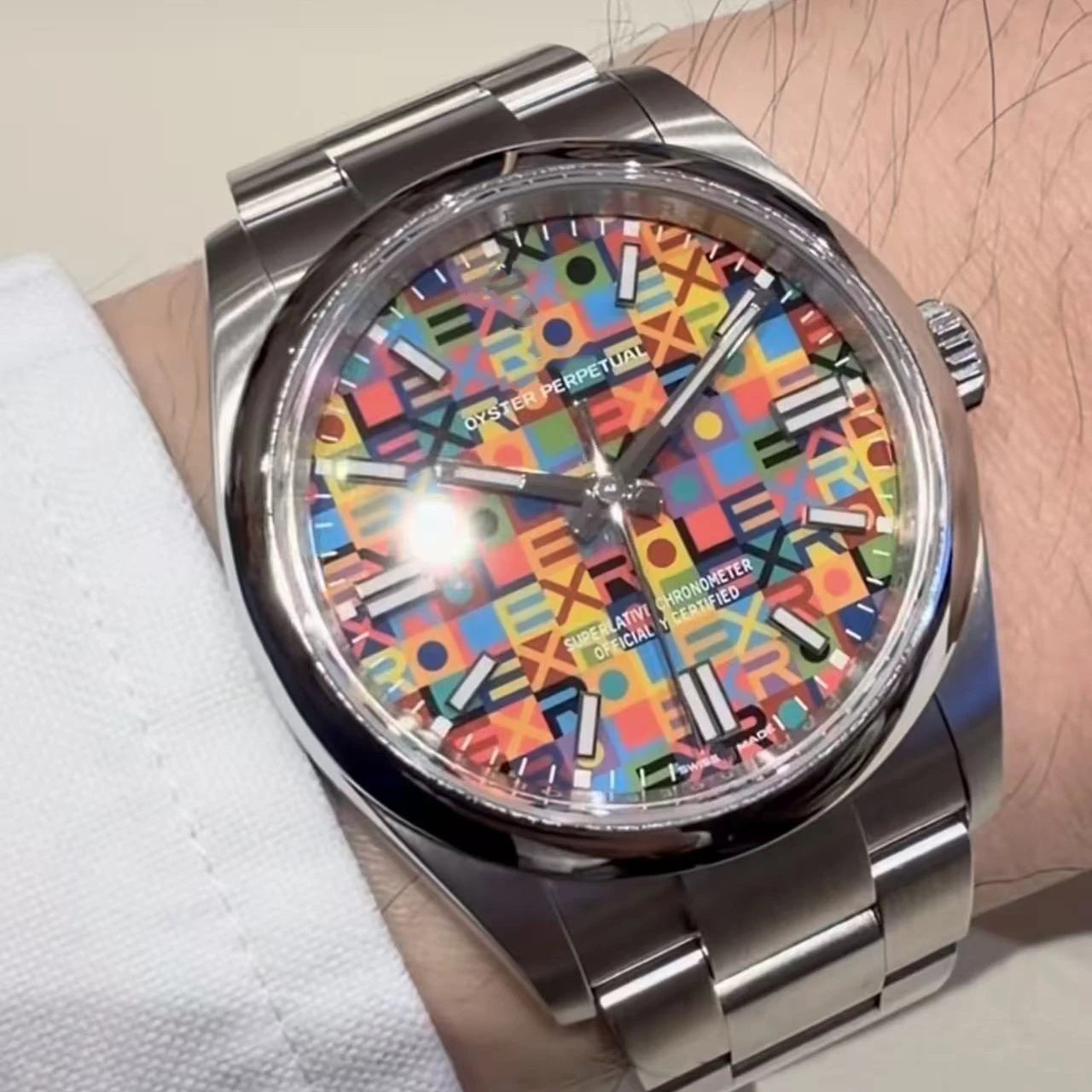 Rolex Colorful Dial Mechanical Watch image 2