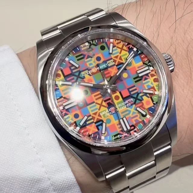 Rolex Colorful Dial Mechanical Watch product detail image 4
