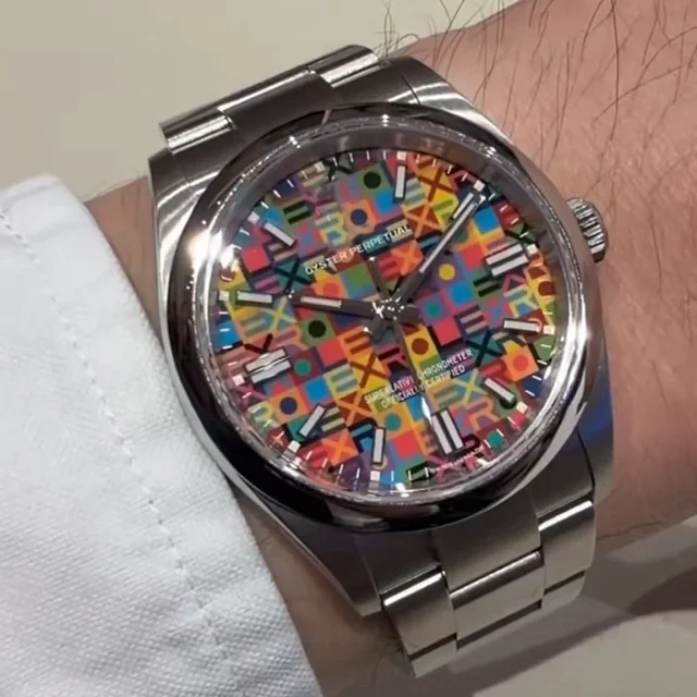 Rolex Colorful Dial Mechanical Watch product detail image 6