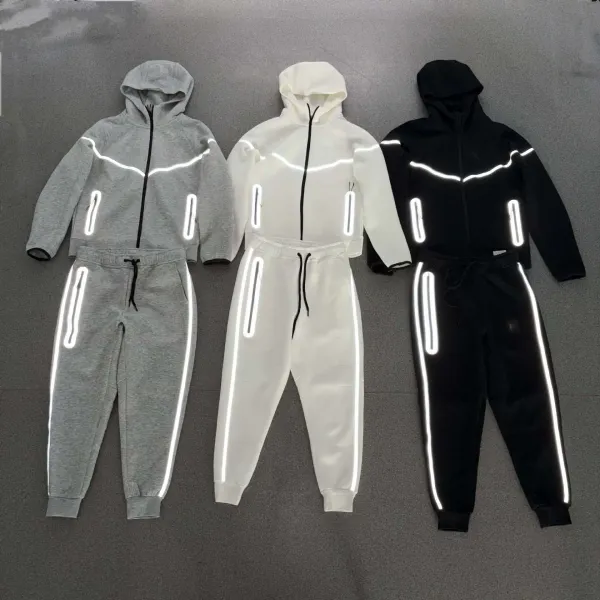 Off-White Tech Fleece Joggers Gray Sweatpants - 3