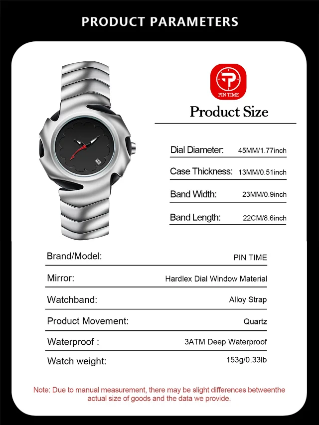 Unbranded Watches Analog watch with scalloped flower dial, date window and sculptural metal bracelet product detail image 15