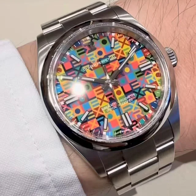 Rolex Colorful Dial Mechanical Watch product detail image 7