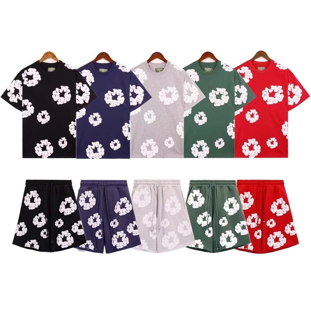 【Full Series】Sweatshirt Printed Short-sleeved T-shirt Hooded Shorts Set