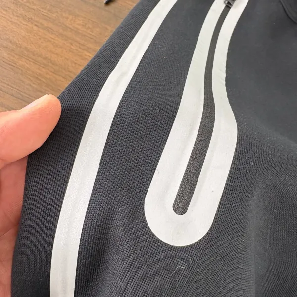 Nike Tech Fleece Joggers Black with Reflective Stripe Sweatpants - 30
