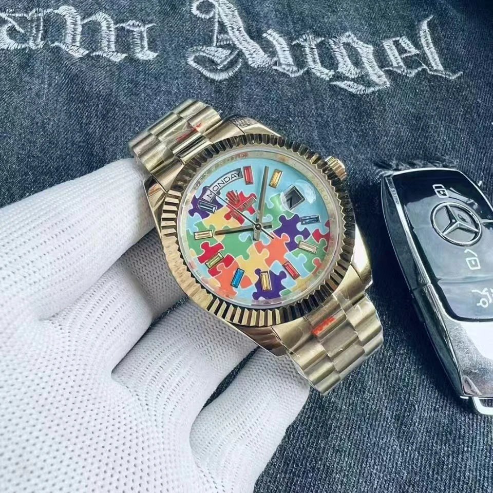 Rolex Colorful Dial Mechanical Watch — Jigsaw puzzle 1