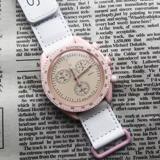 Omega MoonSwatch Mission on Earthphase and Earth chronograph watches product detail image 7