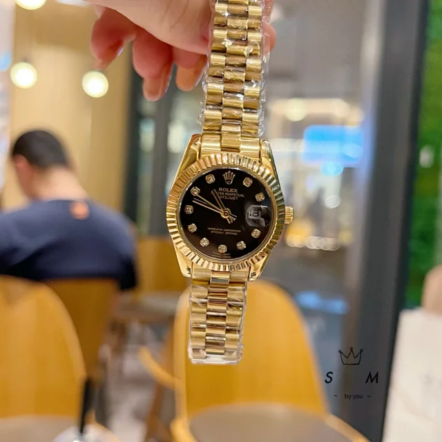 Rolex Watches Datejust crystal-bezel two-tone bracelet watch product detail image 45