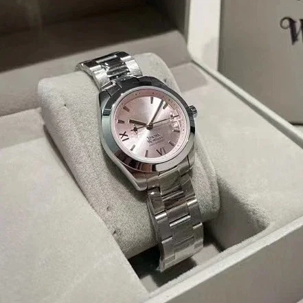 Vivienne Westwood Watches Quartz watch with orb-logo dial, date window and metal link bracelet product detail image 9