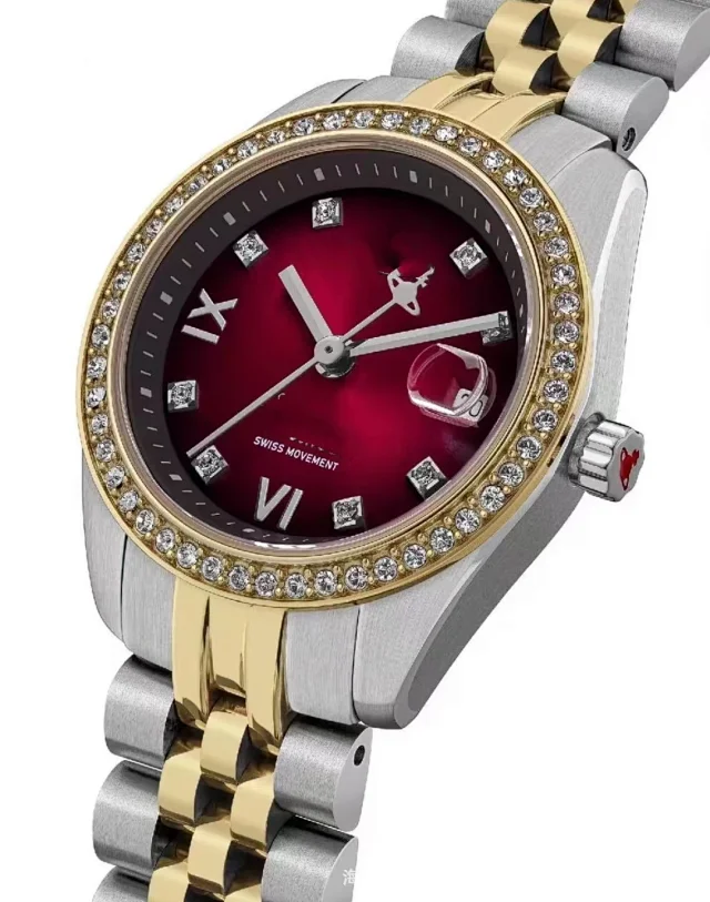 Vivienne Westwood Watches Quartz watch with orb-logo dial, date window and metal link bracelet product detail image 25