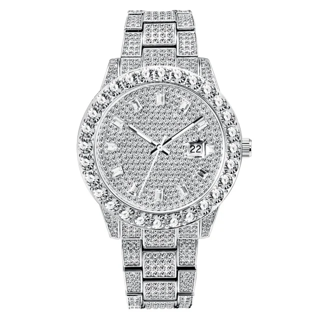 Missfox Watches Crystal-Embellished Quartz Watch with Date Display product detail image 11