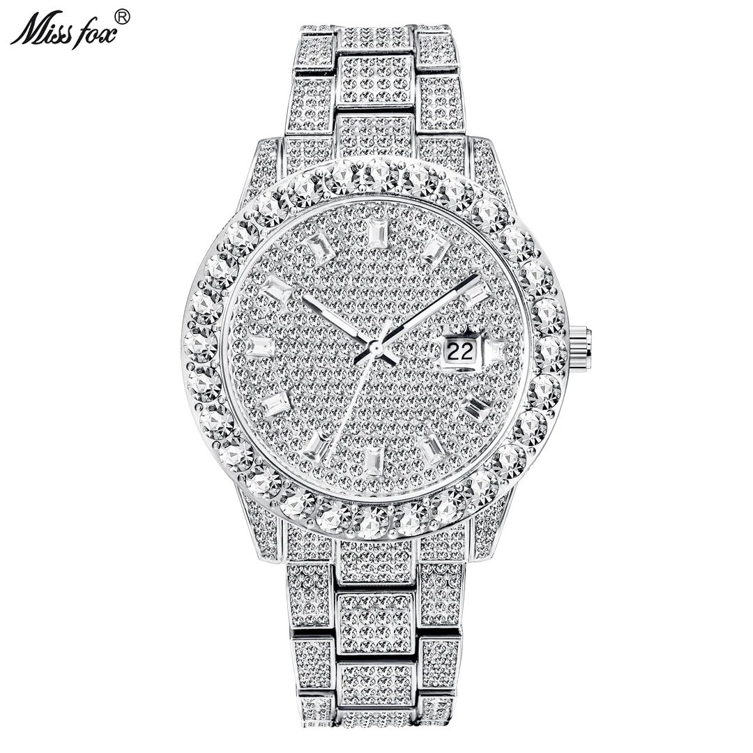 Missfox Watches Crystal-Embellished Quartz Watch with Date Display image 2