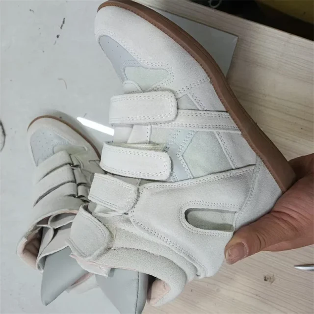 Isabel Marant Sneakers Bekett high-top wedge with hook-and-loop straps product detail image 3