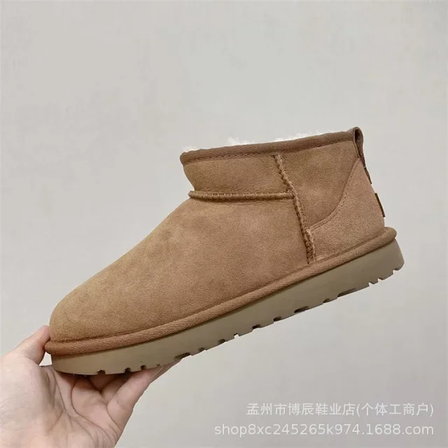 Unbranded Boots Faux Suede Shearling-Lined Snow product detail image 2