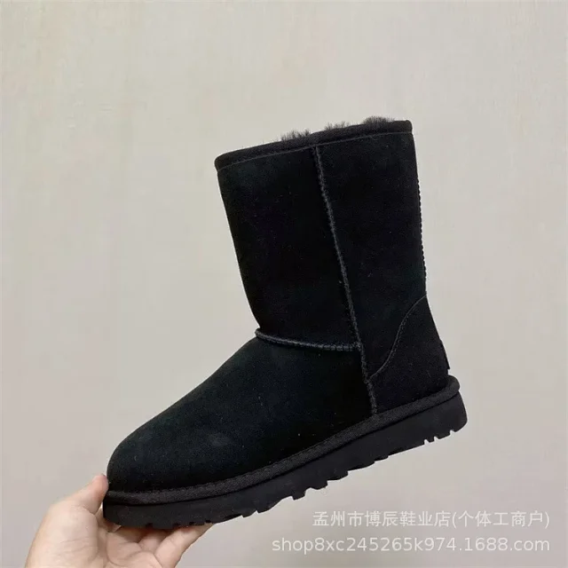 Unbranded Boots Faux Suede Shearling-Lined Snow product detail image 22