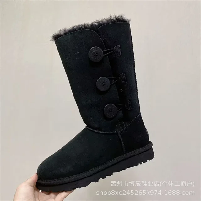 Unbranded Boots Faux Suede Shearling-Lined Snow product detail image 47