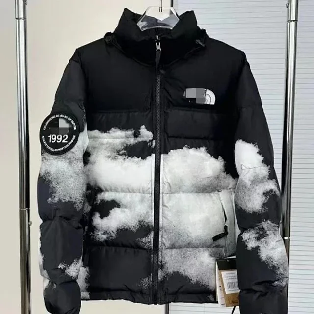 The North Face Down Jackets 1996 color-block puffer jacket product detail image 6