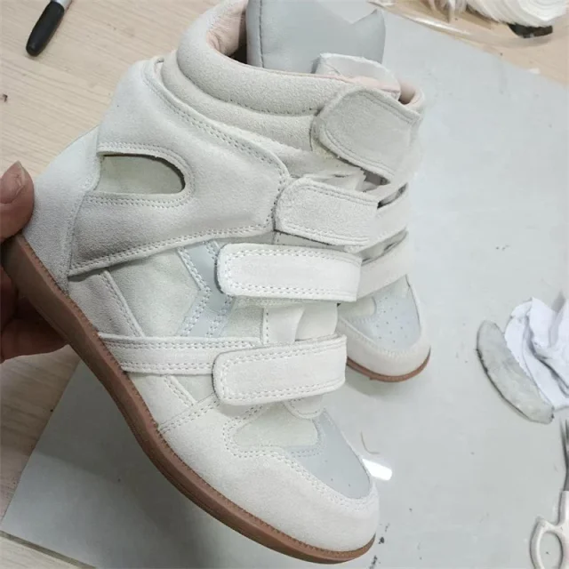 Isabel Marant Sneakers Bekett high-top wedge with hook-and-loop straps product detail image 4