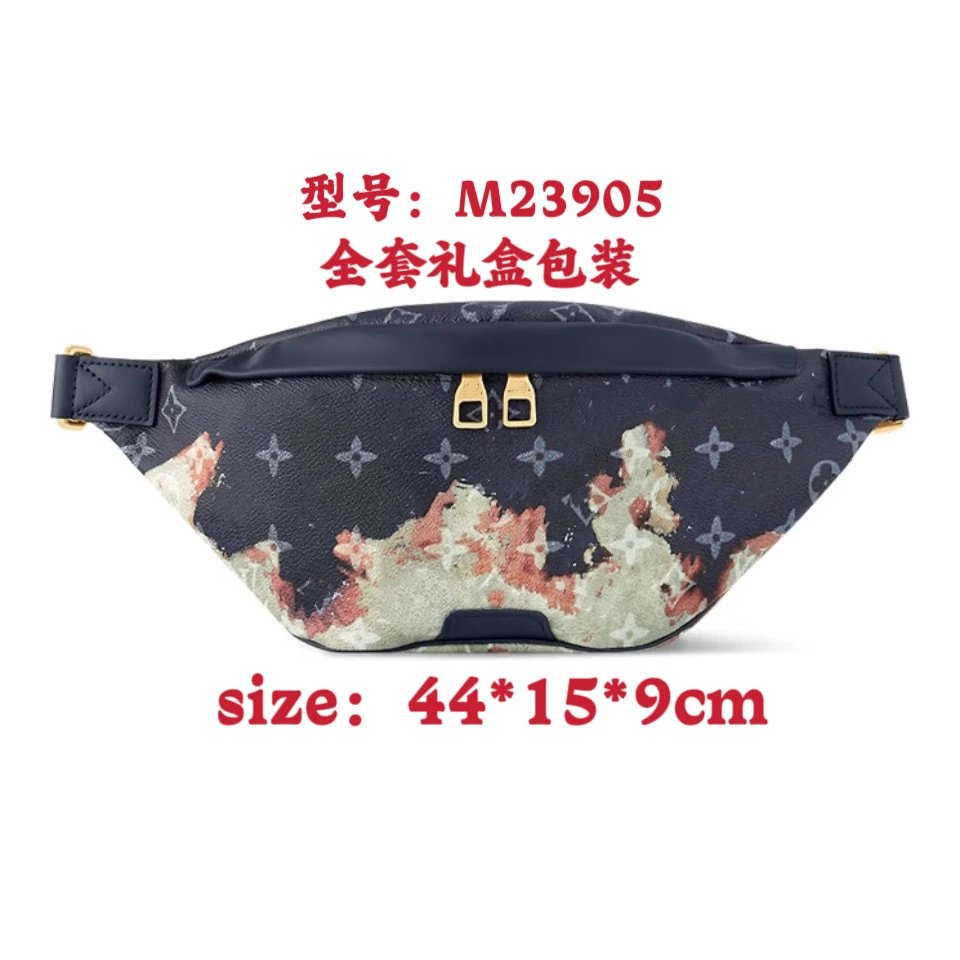 欧美时尚新款胸前包男士胸包老花胸包运动腰包经典老花单肩斜挎包