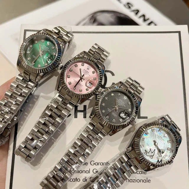 Rolex Watches Datejust crystal-bezel two-tone bracelet watch product detail image 30