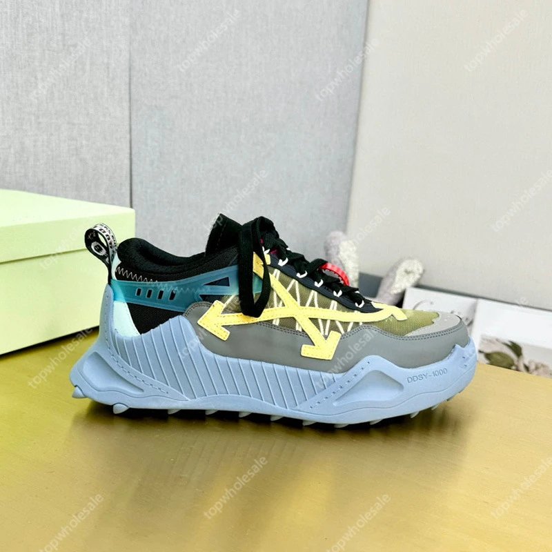 Off-White Sneakers ODSY-1000 arrow-design — Coral color