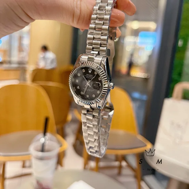 Rolex Watches Datejust crystal-bezel two-tone bracelet watch product detail image 47