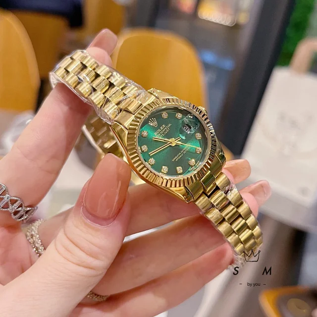 Rolex Watches Datejust crystal-bezel two-tone bracelet watch product detail image 51