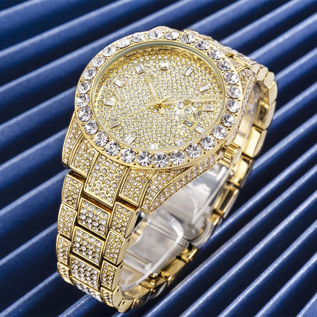 Missfox Watches Crystal-Embellished Quartz Watch with Date Display image 5