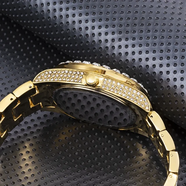 Missfox Watches Crystal-Embellished Quartz Watch with Date Display product detail image 5