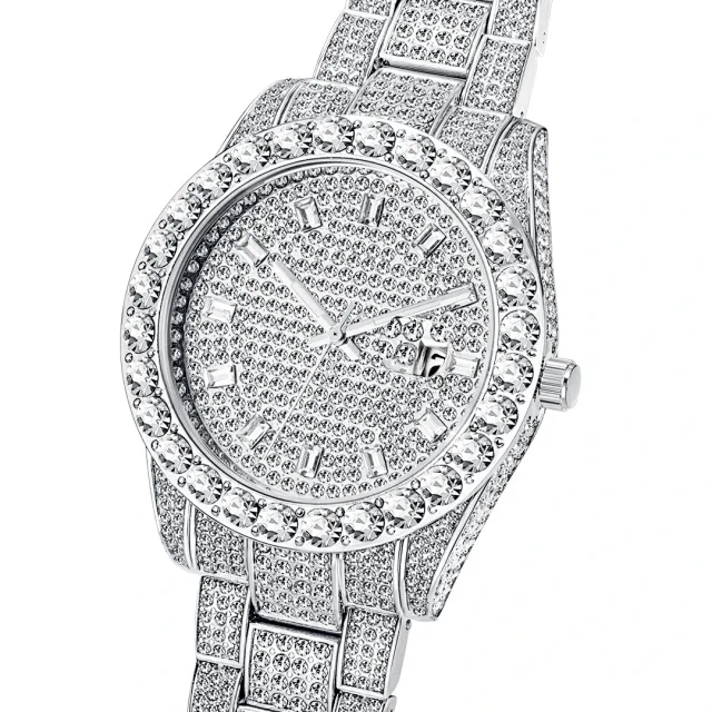 Missfox Watches Crystal-Embellished Quartz Watch with Date Display product detail image 8