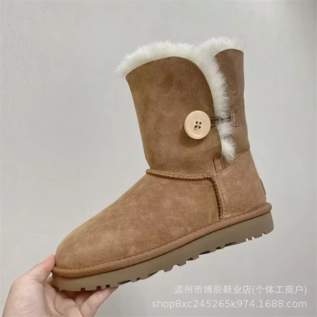 Unbranded Boots Faux Suede Shearling-Lined Snow product detail image 28