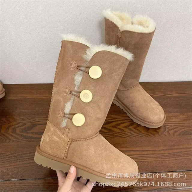Unbranded Boots Faux Suede Shearling-Lined Snow product detail image 39