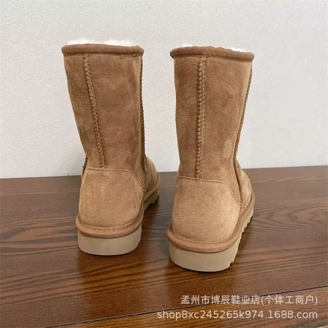 Unbranded Boots Faux Suede Shearling-Lined Snow product detail image 17