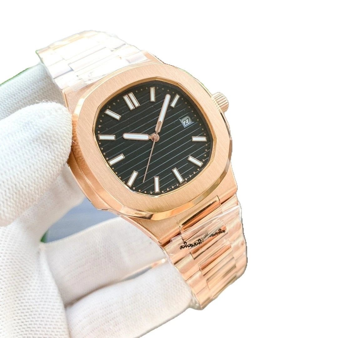 Tiffany & Co. Watches Octagonal bezel watch with horizontal textured dial and date display image 5