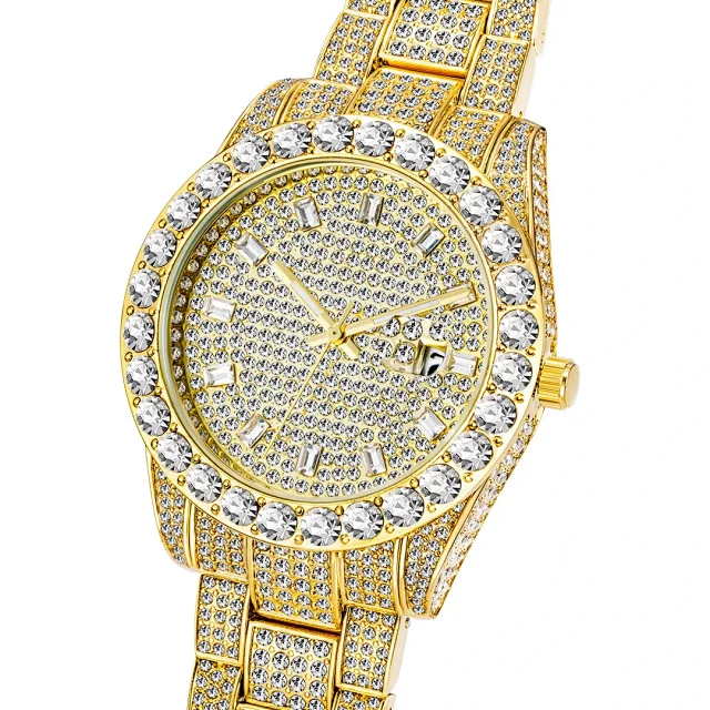 Missfox Watches Crystal-Embellished Quartz Watch with Date Display product detail image 6