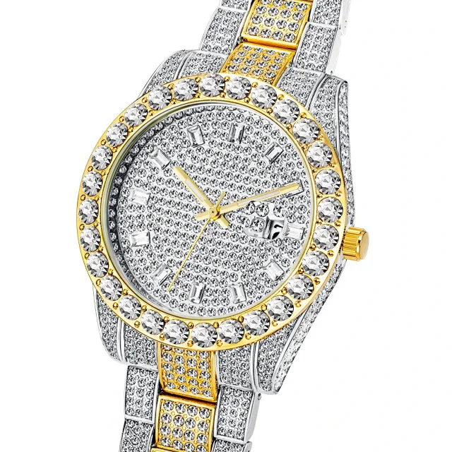 Missfox Watches Crystal-Embellished Quartz Watch with Date Display product detail image 7