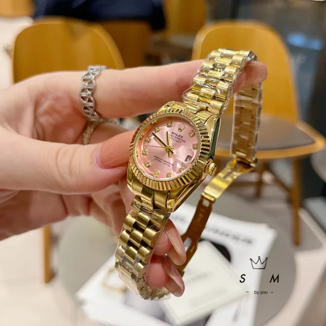 Rolex Watches Datejust crystal-bezel two-tone bracelet watch product detail image 44