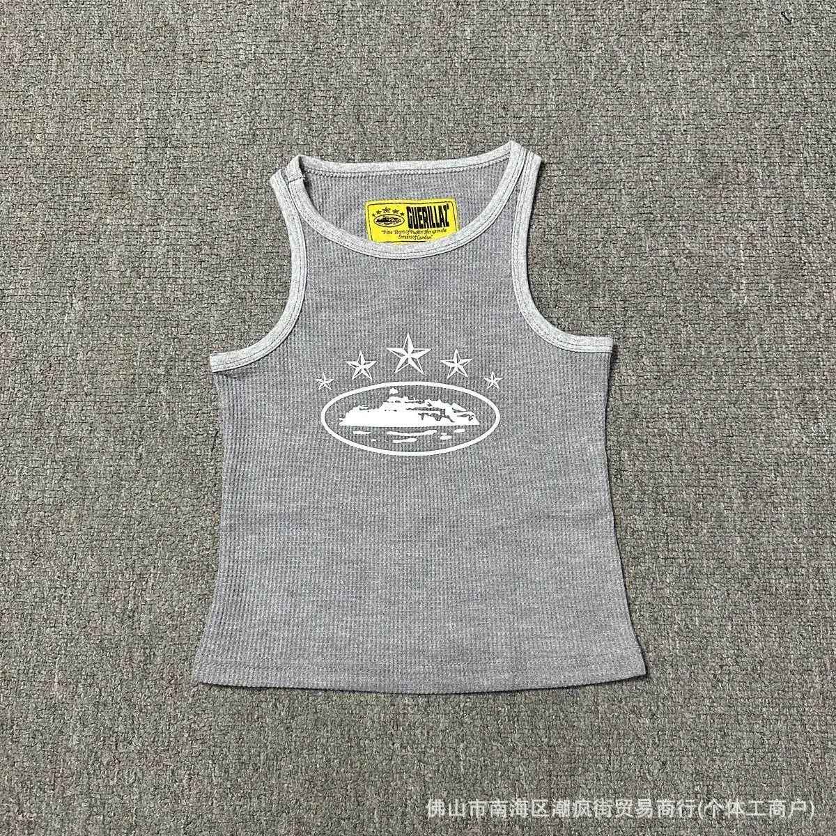735# Women's Five-Star Tank Top Grey