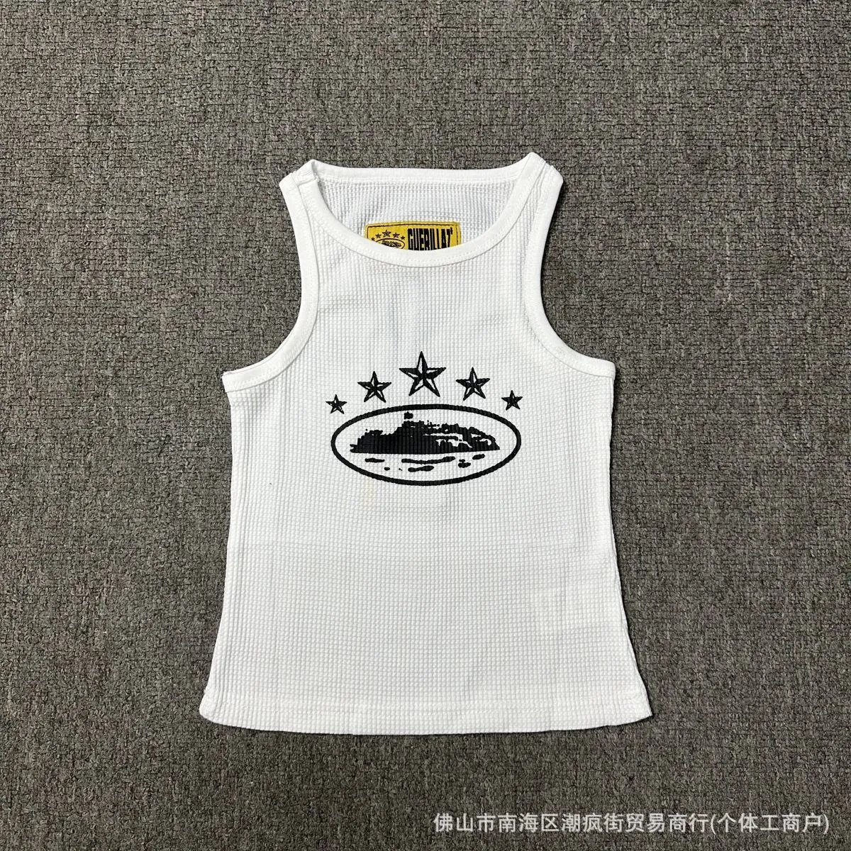 735# Women's Five-Star Tank Top White