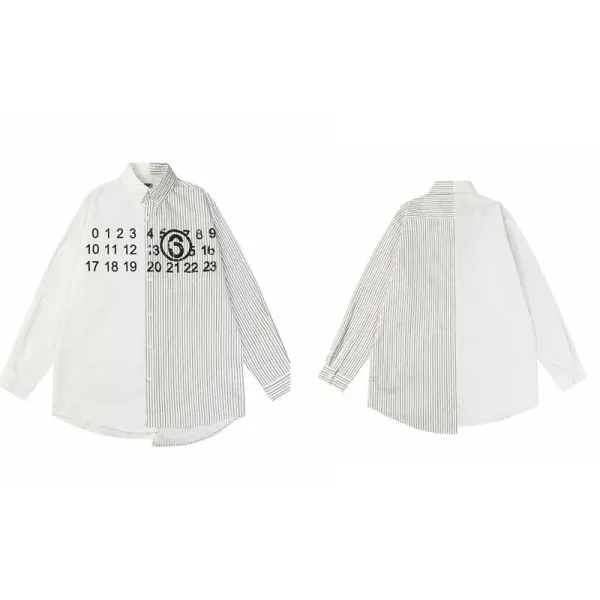 Maison Margiela Tabi Stripe Shirt White - 1