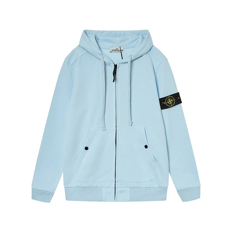 Stone Island Zip-Up Hoodie Black - 15