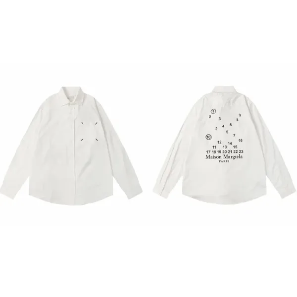 Maison Margiela Numbered Shirt White Shirt - 1